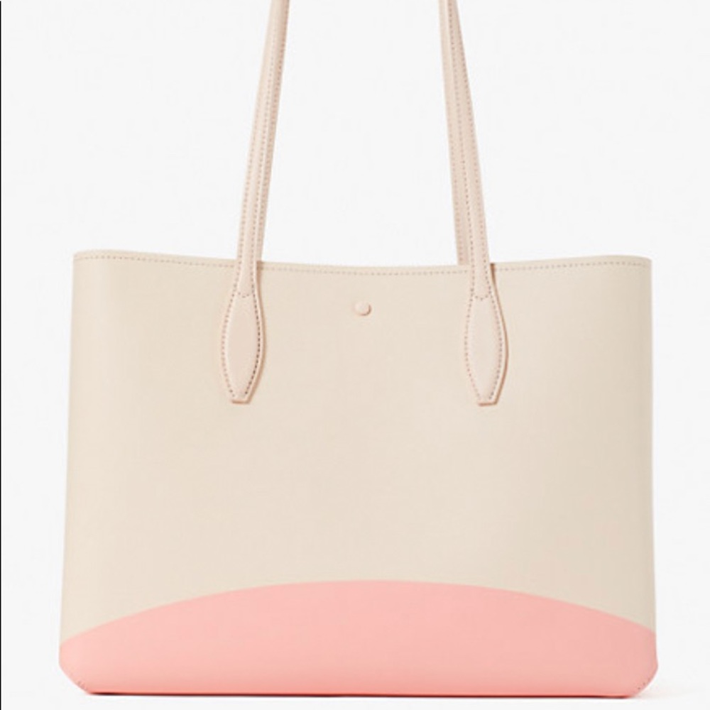 Auth. Kate Spade leather Minnie L.ed tote/Wristlet - Picture 11 of 16